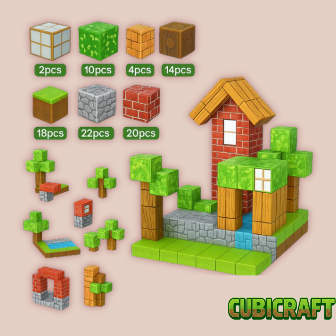 CubiCraft™ – Bloques Magnéticos Educativos STEM